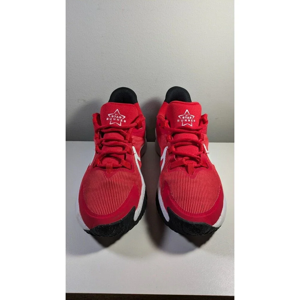Nike Star Runner 4 Kids Running Shoes Red White Youth Size 6.5Y EU 39